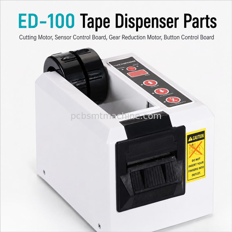 ED100 Automatic Tape Dispenser Spare Parts – Cutter Holder, Blade, Motor, Sensor and Control Board