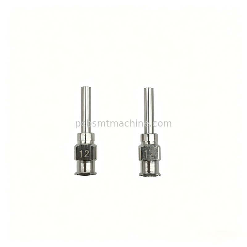 Acero inoxidable 12G 0,5 pulgadas Luer Lock aguja de distribución para la distribución de fluidos de precisión