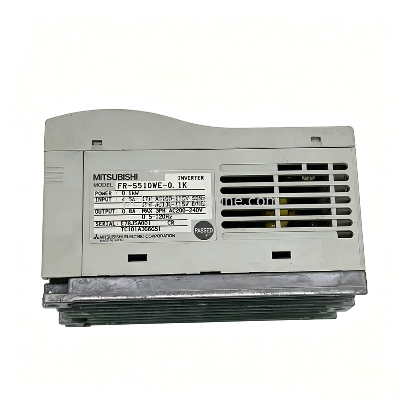 Mitsubishi Electric FR-S510WE-0.1K Inversor VFD monofásico de 0,1 kW con comunicación RS-485 para máquinas SMT