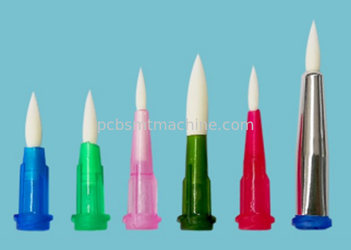 Las cerdas blancas antiestáticas y de No-vertimientos de la buena calidad y las cerdas amarillas pegan agujas de dispensación