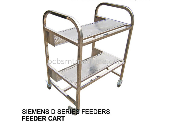 Carro de alimentación de acero inoxidable duradero Siemens Serie D con 2 capas y 25 ranuras de alimentación Capacidad de almacenamiento por capa