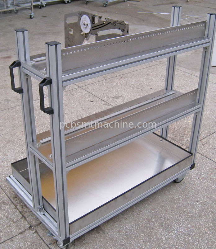 Carro del alimentador de la SERIE del CP del doble capa del artículo (2) (con la CAJA) para las unidades del alimentador de la cinta de la serie de Samsung CP