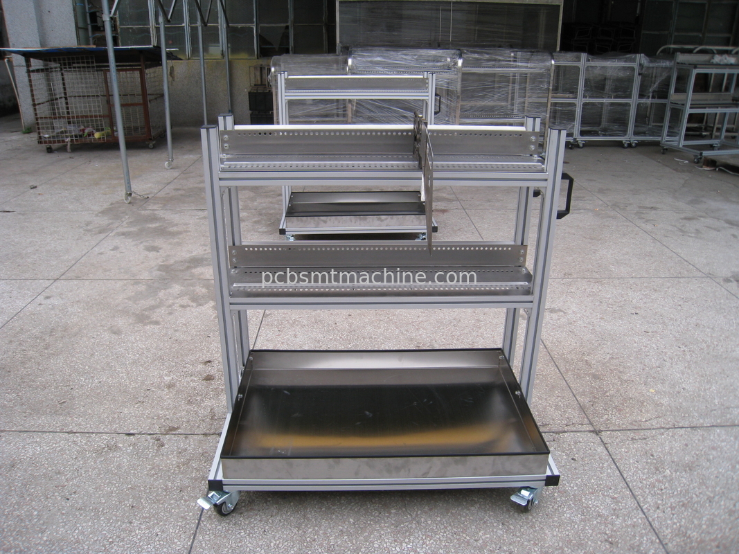Artículo 2 capas con 50 SERIES de aluminio del CP de las ranuras del alimentador sin el carro del alimentador de la CAJA para el uso de los alimentadores de la cinta de la serie de Samsung CP