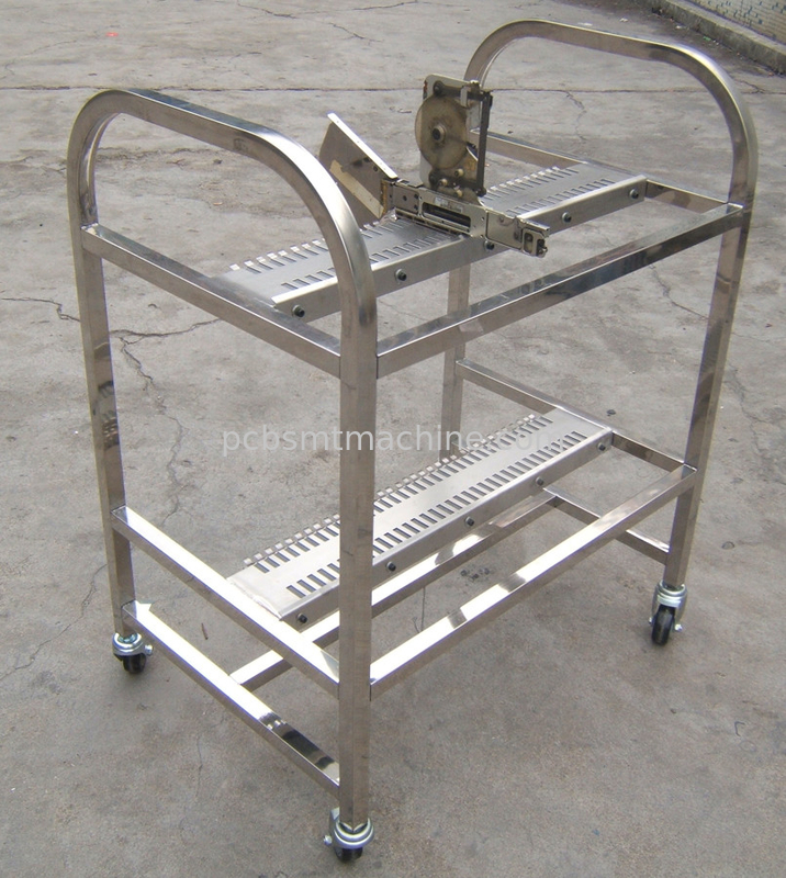 Material de aluminio durable de alta calidad de L880*W600*H1000MM con 2 capas con 40 ranuras cada carro del alimentador de FUJI NXT