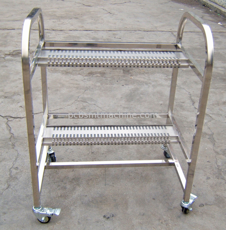 Material de aluminio durable de alta calidad de L880*W600*H1000MM con 2 capas con 40 ranuras cada carro del alimentador de FUJI NXT
