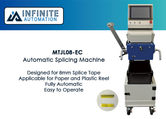 Máquina que empalma automática de la EC MTJL08 para las cintas de papel y plásticas de 8m m del carrete